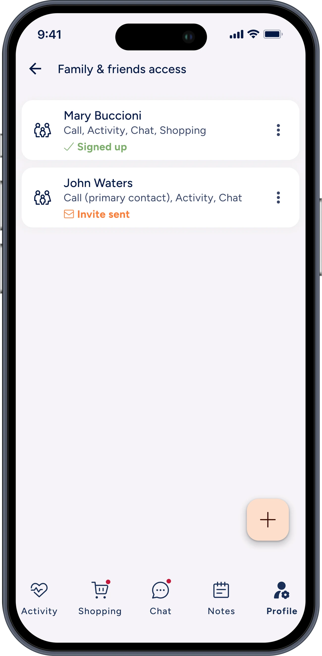 Manage access for the circle of care